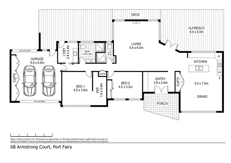 Floorplan of Homely house listing, 6B Armstrong Court, Port Fairy VIC 3284