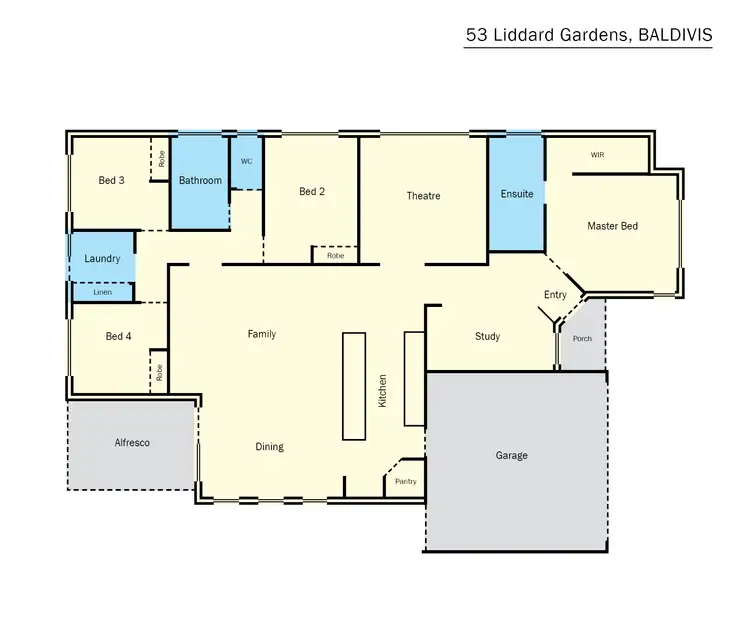 Floorplan of Homely house listing, 53 Liddard Gardens, Baldivis WA 6171