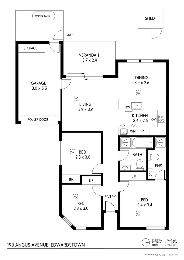 Floorplan of Homely house listing, 19B Angus Avenue, Edwardstown SA 5039