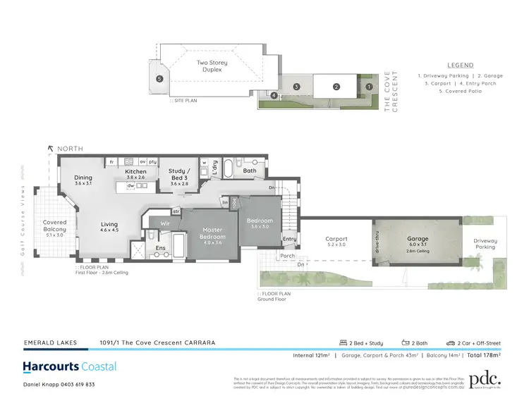 Floorplan of Homely townhouse listing, 1091/1 The Cove Crescent, Carrara QLD 4211