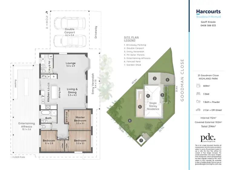 Floorplan of Homely house listing, 21 Goodman Close, Highland Park QLD 4211