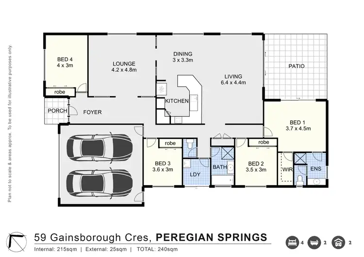 Floorplan of Homely house listing, 59 Gainsborough Crescent, Peregian Springs QLD 4573