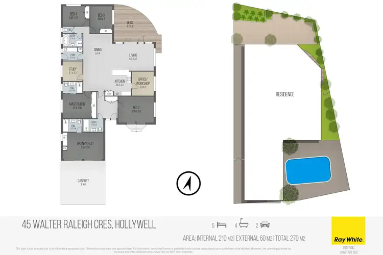 Floorplan of Homely house listing, 45 Walter Raleigh Crescent, Hollywell QLD 4216