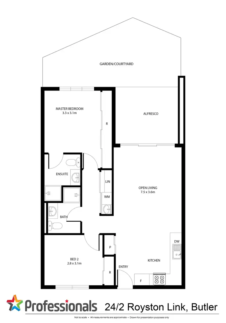 Floorplan of Homely house listing, 24/2 Royston Link, Butler WA 6036