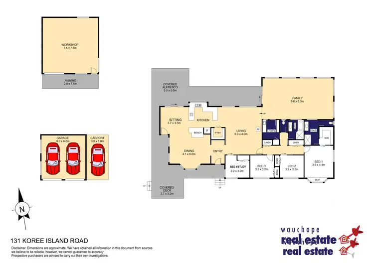 Floorplan of Homely rural property listing, 131 Koree Island Road, Beechwood NSW 2446