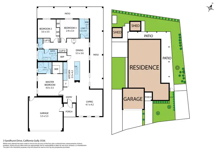 Floorplan of Homely house listing, 3 Sandhurst Drive, California Gully VIC 3556