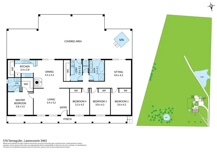 Floorplan of Homely house listing, 576 Tarnagulla-Laanecoorie Road, Laanecoorie VIC 3463