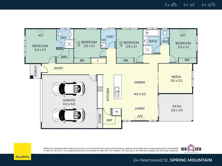 Floorplan of Homely house listing, 24 Heartwood Street, Spring Mountain QLD 4300