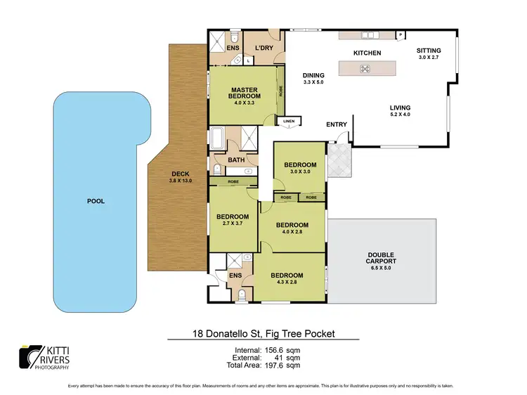 Floorplan of Homely house listing, 18 Donatello Street, Fig Tree Pocket QLD 4069