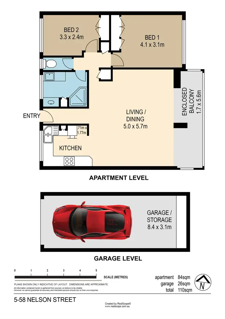 Floorplan of Homely unit listing, 5/58 Nelson Street, Corinda QLD 4075