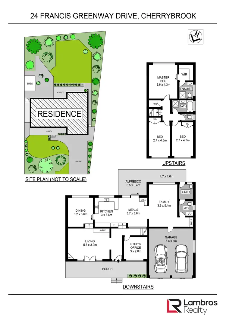 Floorplan of Homely house listing, 24 Francis Greenway Drive, Cherrybrook NSW 2126