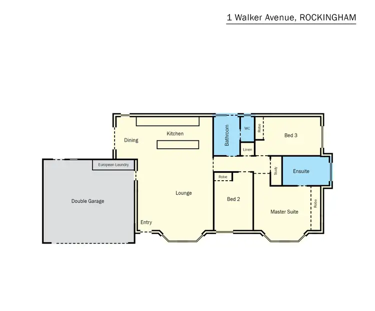 Floorplan of Homely house listing, 1 Walker Avenue, Rockingham WA 6168
