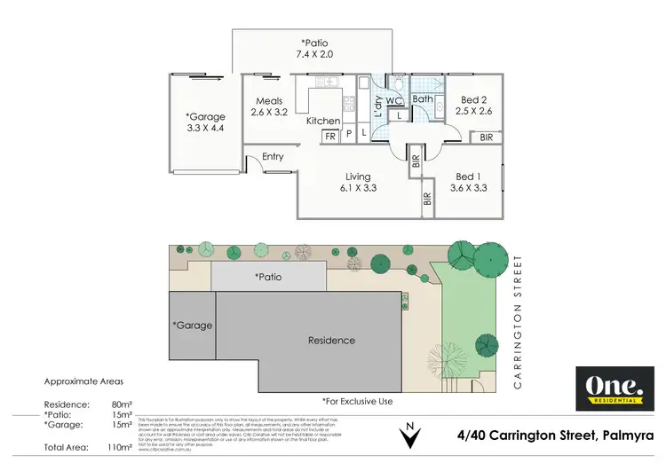 Floorplan of Homely villa listing, 4/40 Carrington Street, Palmyra WA 6157