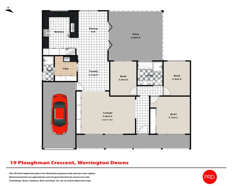Floorplan of Homely house listing, 19 Ploughman Crescent, Werrington Downs NSW 2747