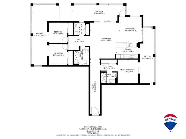 Floorplan of Homely unit listing, 318/2 Oliva Street, Palm Cove QLD 4879