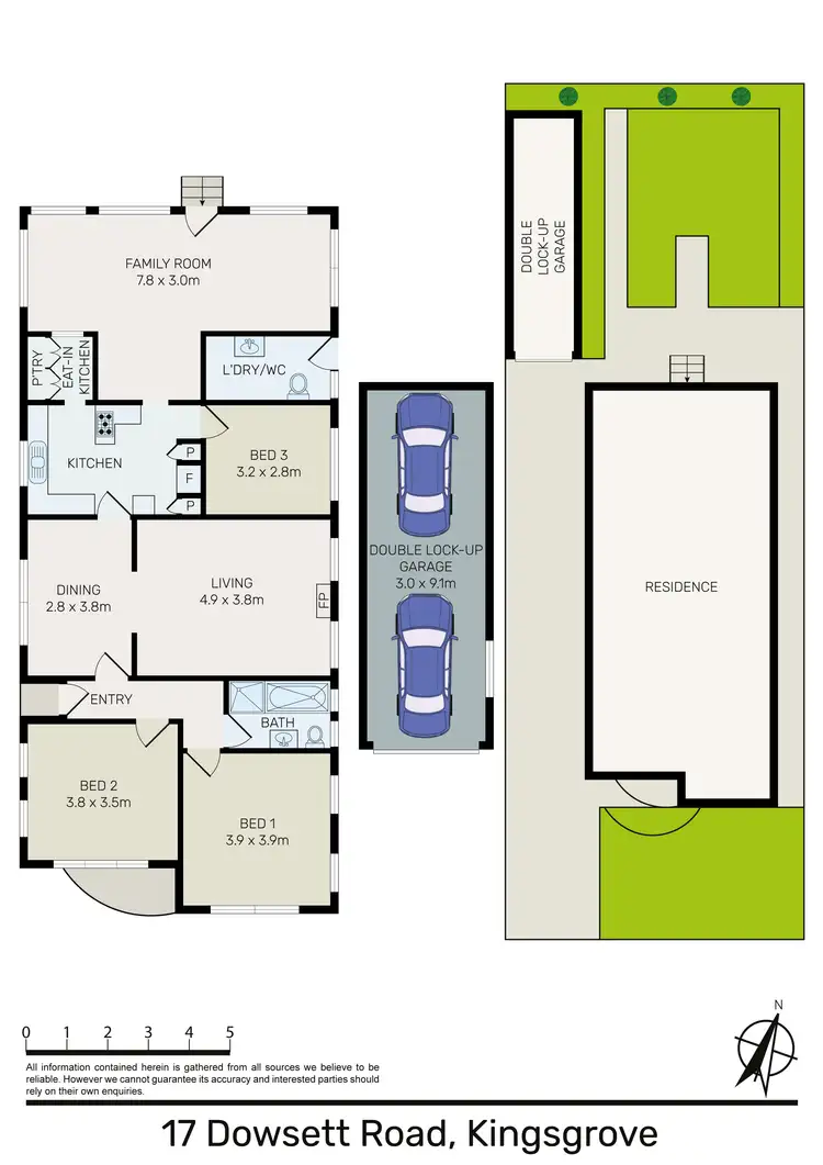 Floorplan of Homely house listing, 17 Dowsett Road, Kingsgrove NSW 2208