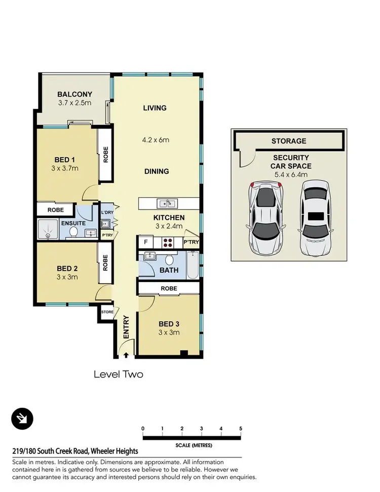 Floorplan of Homely apartment listing, 219/180 South Creek Road, Wheeler Heights NSW 2097