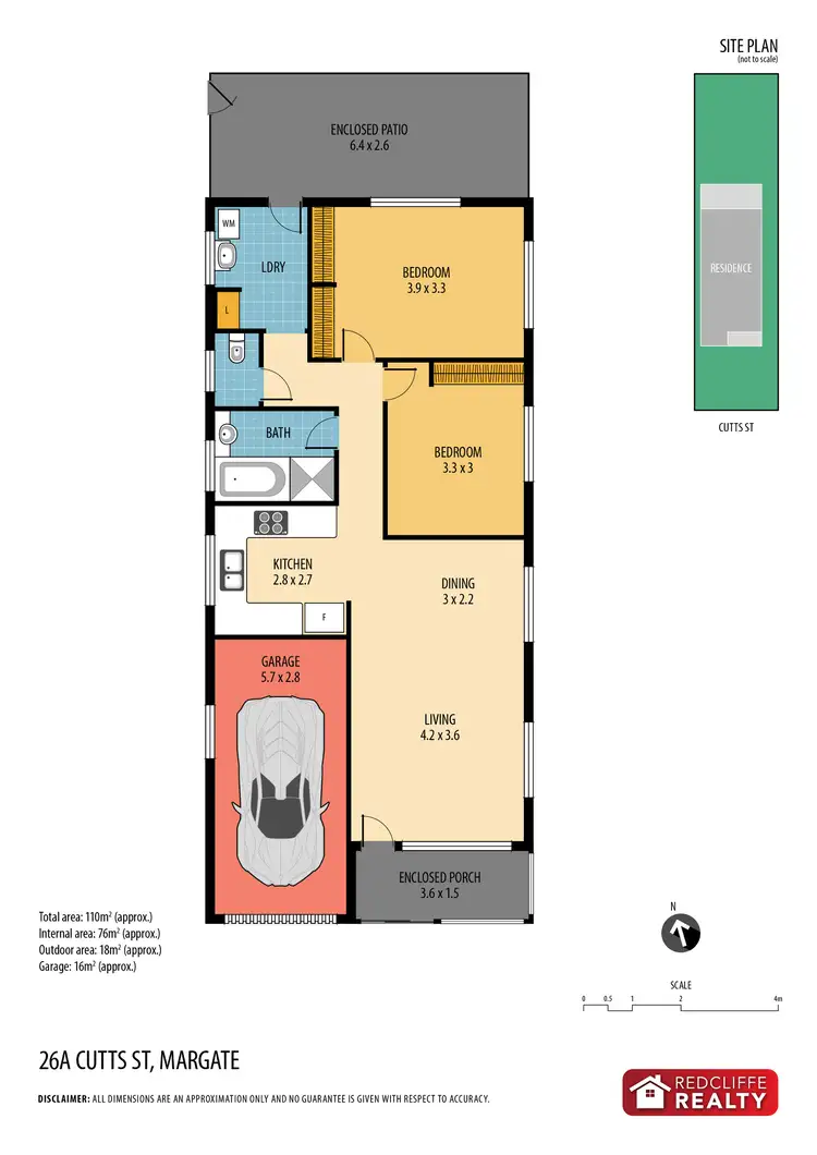Floorplan of Homely house listing, 26 Cutts Street, Margate QLD 4019