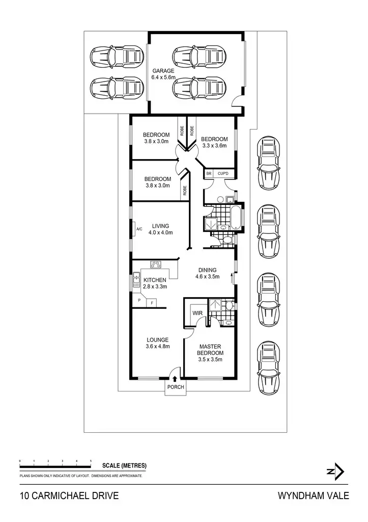Floorplan of Homely house listing, 10 Carmichael Drive, Wyndham Vale VIC 3024