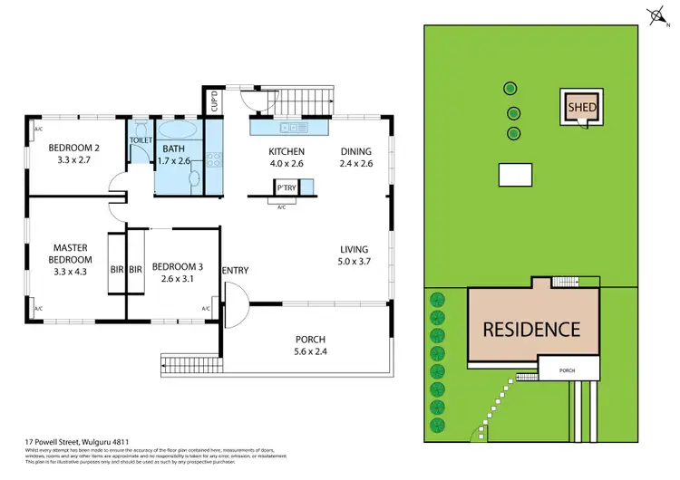 Floorplan of Homely house listing, 17 Powell Street, Wulguru QLD 4811