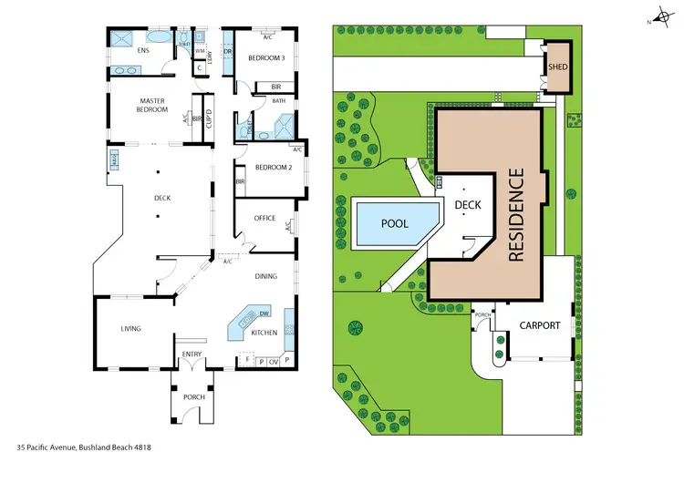 Floorplan of Homely house listing, 35 Pacific Avenue, Bushland Beach QLD 4818