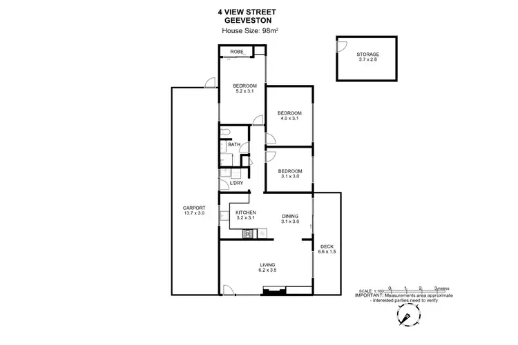 Floorplan of Homely house listing, 4 View Street, Geeveston TAS 7116