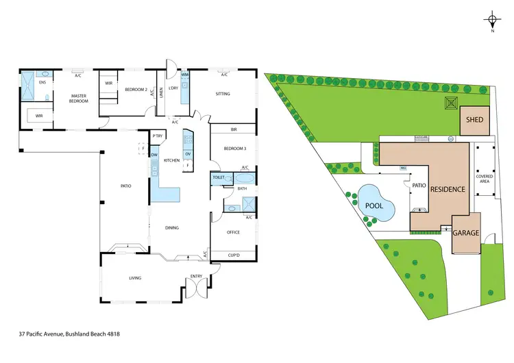 Floorplan of Homely house listing, 37 Pacific Avenue, Bushland Beach QLD 4818
