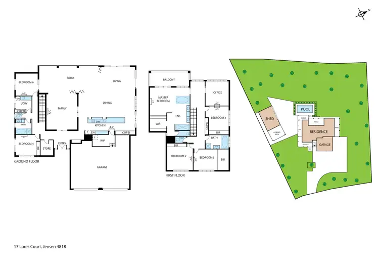 Floorplan of Homely house listing, 17 Lores Court, Jensen QLD 4818