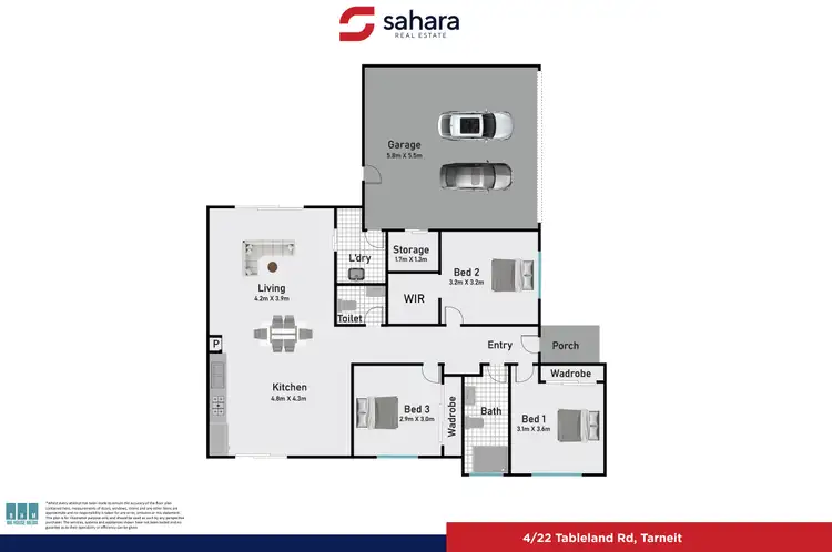 Floorplan of Homely house listing, 4/22 Tableland Road, Tarneit VIC 3029