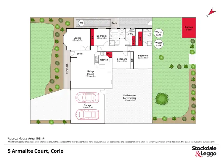 Floorplan of Homely house listing, 5 Armalite Court, Corio VIC 3214