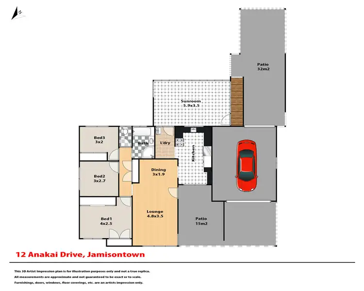 Floorplan of Homely house listing, 12 Anakai Drive, Jamisontown NSW 2750
