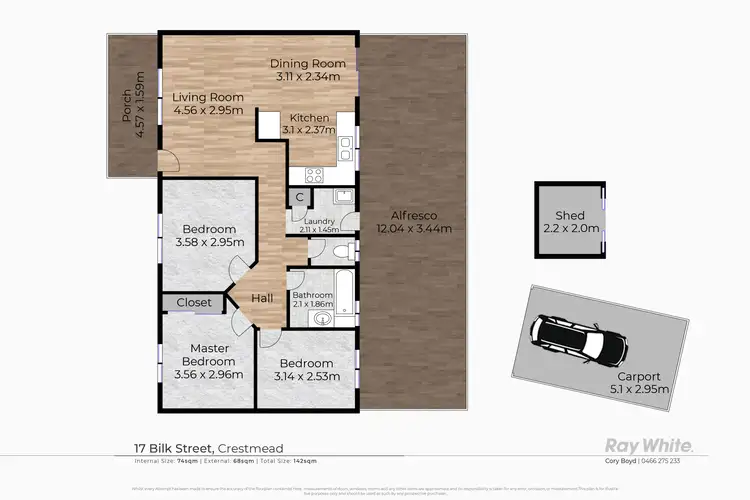 Floorplan of Homely house listing, 17 Bilk Street, Crestmead QLD 4132