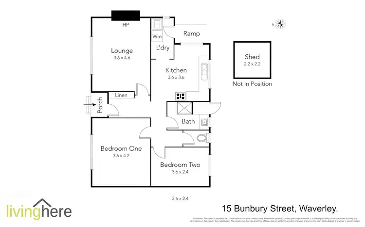 Floorplan of Homely house listing, 15 Bunbury Street, Waverley TAS 7250