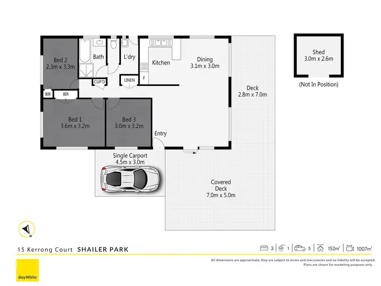 Floorplan of Homely house listing, 15 Kerrong Court, Shailer Park QLD 4128