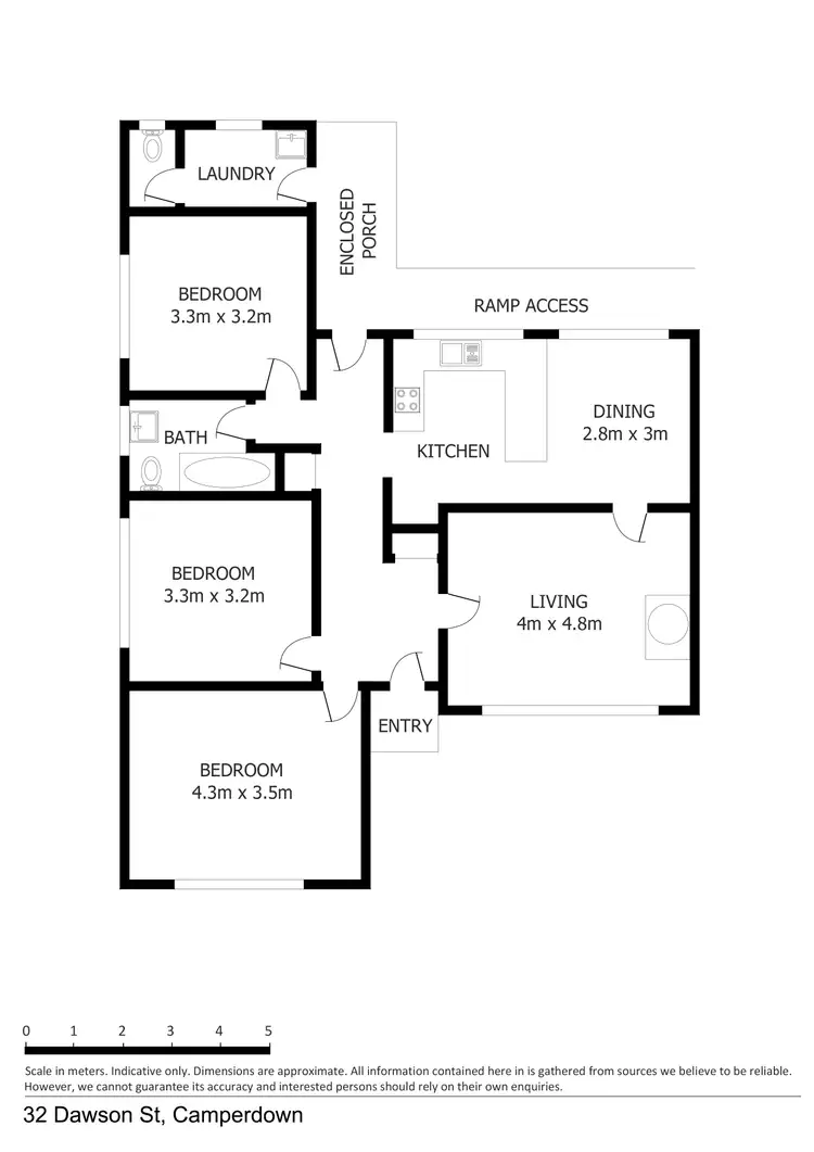 Floorplan of Homely house listing, 32 Dawson Street, Camperdown VIC 3260
