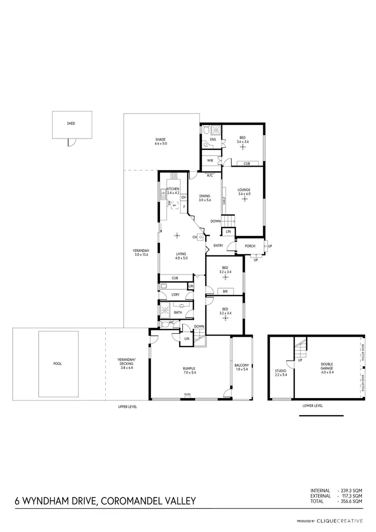Floorplan of Homely house listing, 6 Wyndham Drive, Coromandel Valley SA 5051