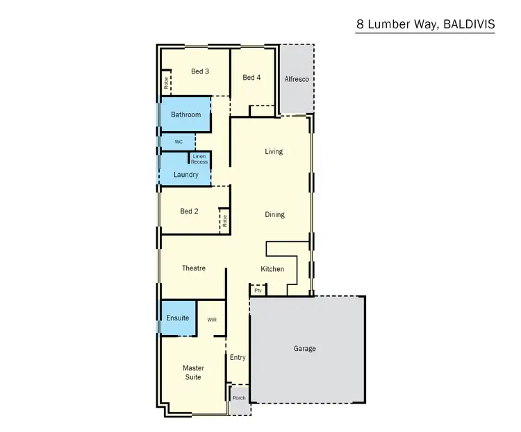 Floorplan of Homely house listing, 8 Lumber Way, Baldivis WA 6171