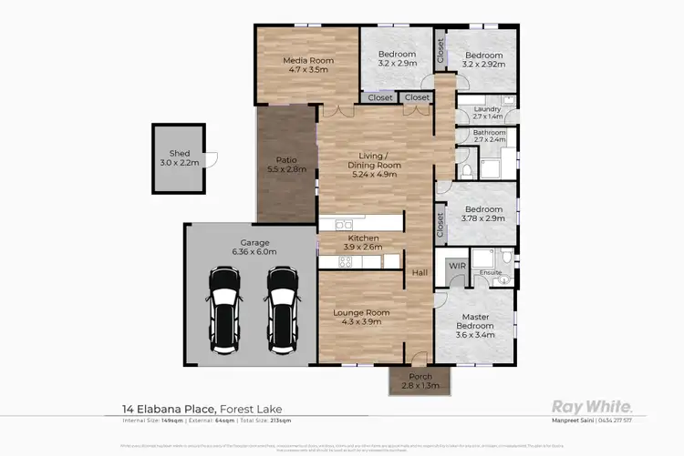 Floorplan of Homely house listing, 14 Elabana Place, Forest Lake QLD 4078