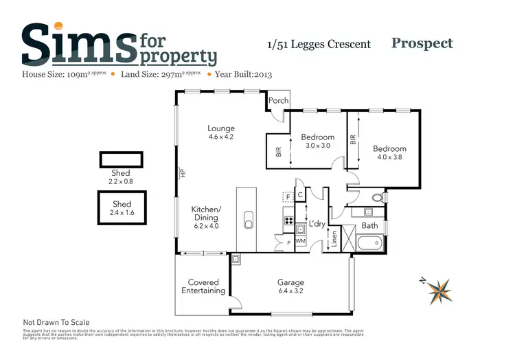 Floorplan of Homely unit listing, 1/51 Legges Crescent, Prospect TAS 7250