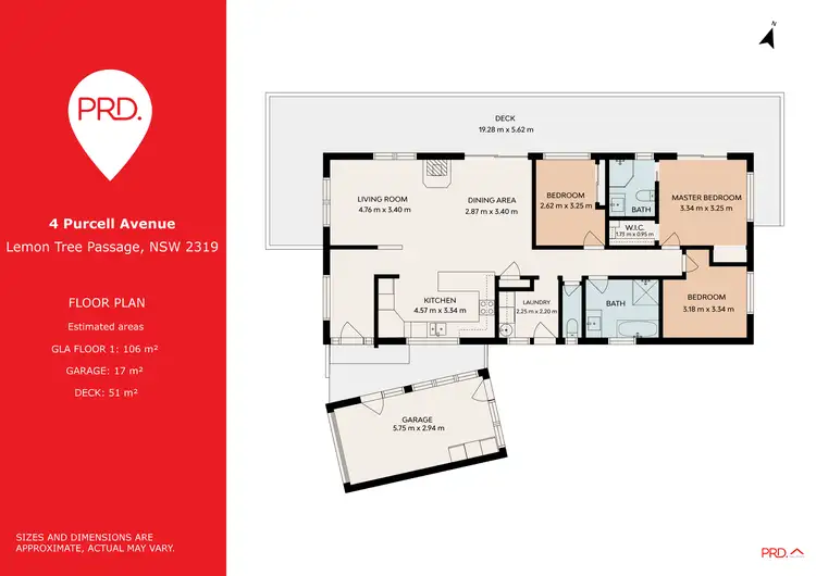 Floorplan of Homely house listing, 4 Purcell Avenue, Lemon Tree Passage NSW 2319