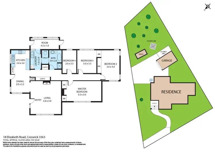 Floorplan of Homely house listing, 18 Elizabeth Road, Creswick VIC 3363