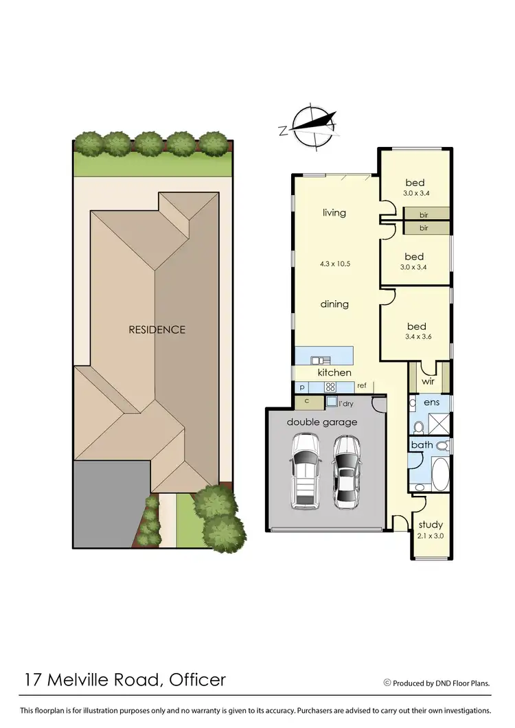 Floorplan of Homely house listing, 17 Melville Road, Officer VIC 3809