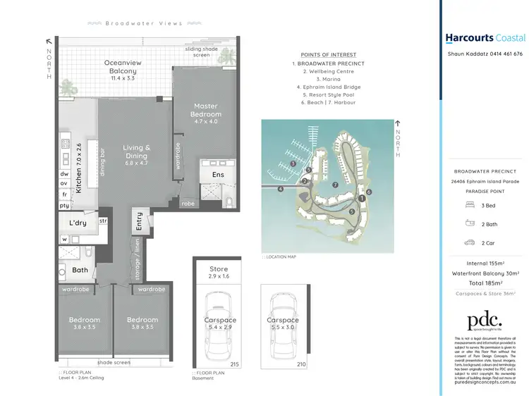 Floorplan of Homely apartment listing, 26406 Ephraim Island, Paradise Point QLD 4216