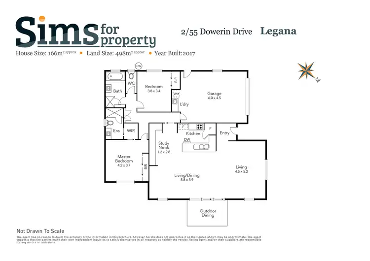 Floorplan of Homely unit listing, 2/55 Dowerin Drive, Legana TAS 7277