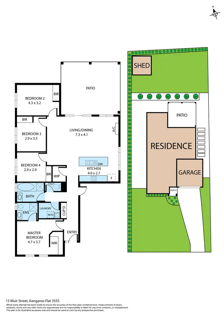 Floorplan of Homely house listing, 15 Muir Street, Kangaroo Flat VIC 3555