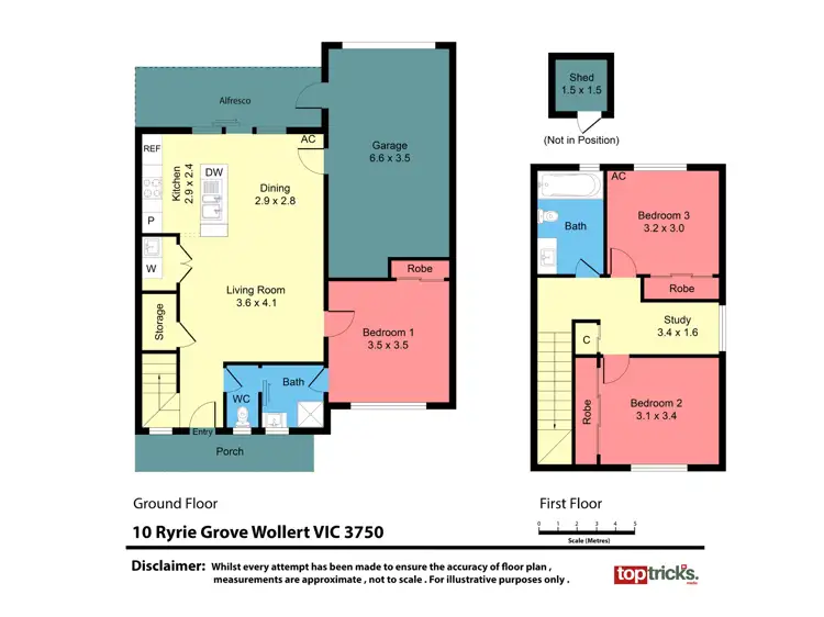 Floorplan of Homely townhouse listing, 10 Ryrie Grove, Wollert VIC 3750