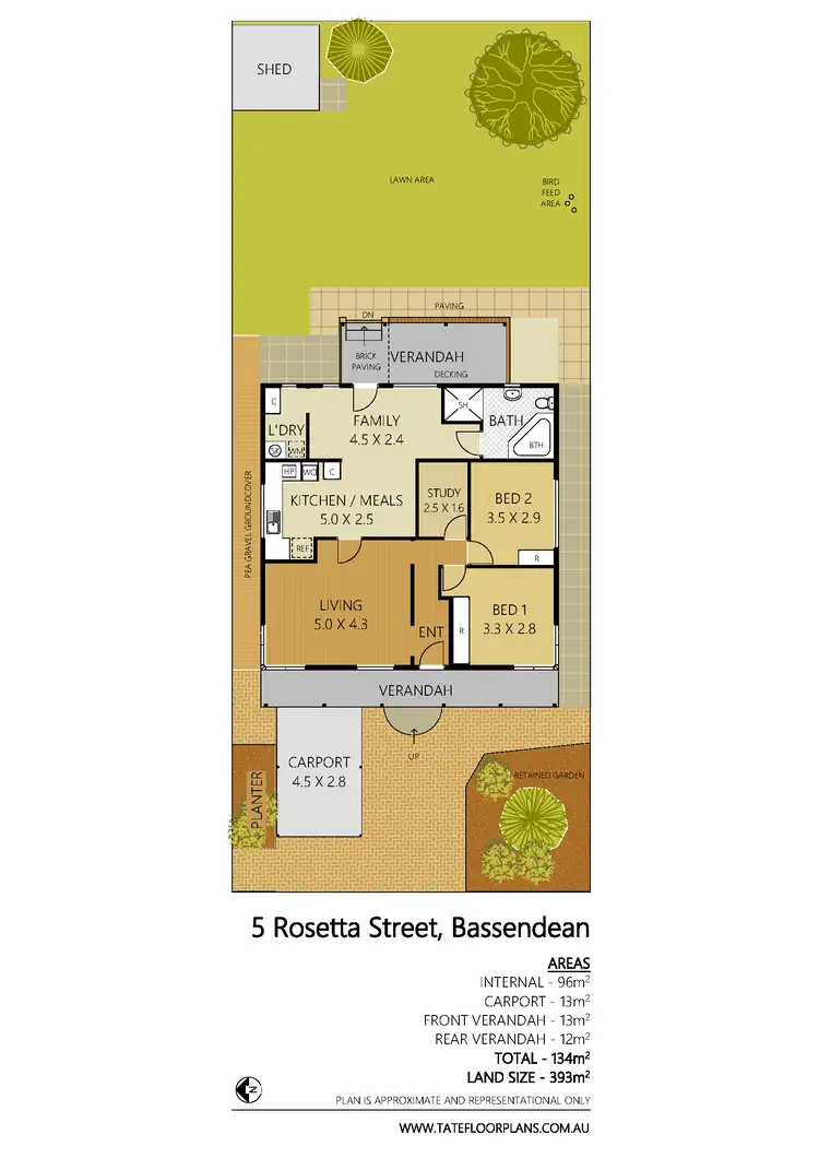 Floorplan of Homely house listing, 5 Rosetta Street, Bassendean WA 6054