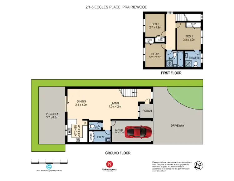 Floorplan of Homely townhouse listing, 2/1-5 Eccles Place, Prairiewood NSW 2176