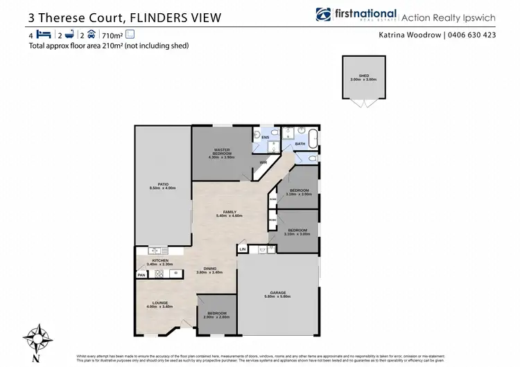 Floorplan of Homely house listing, 3 Therese Court, Flinders View QLD 4305