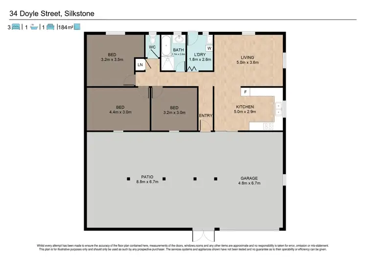 Floorplan of Homely house listing, 34 Doyle Street, Silkstone QLD 4304